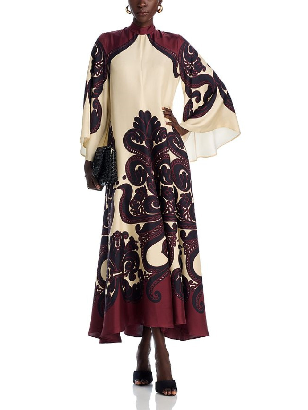 Vestido largo estampado Elegance Ease