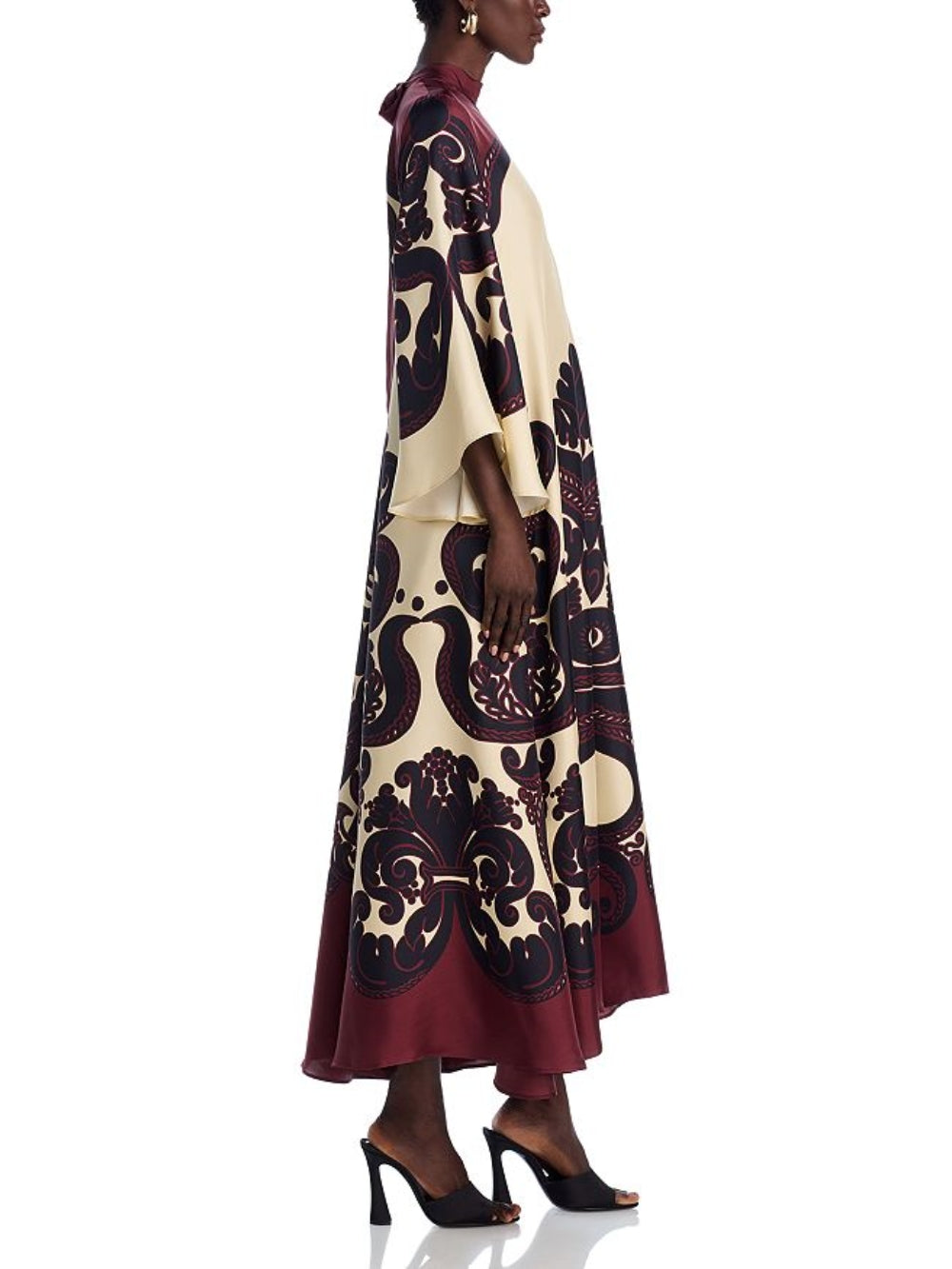 Vestido largo estampado Elegance Ease