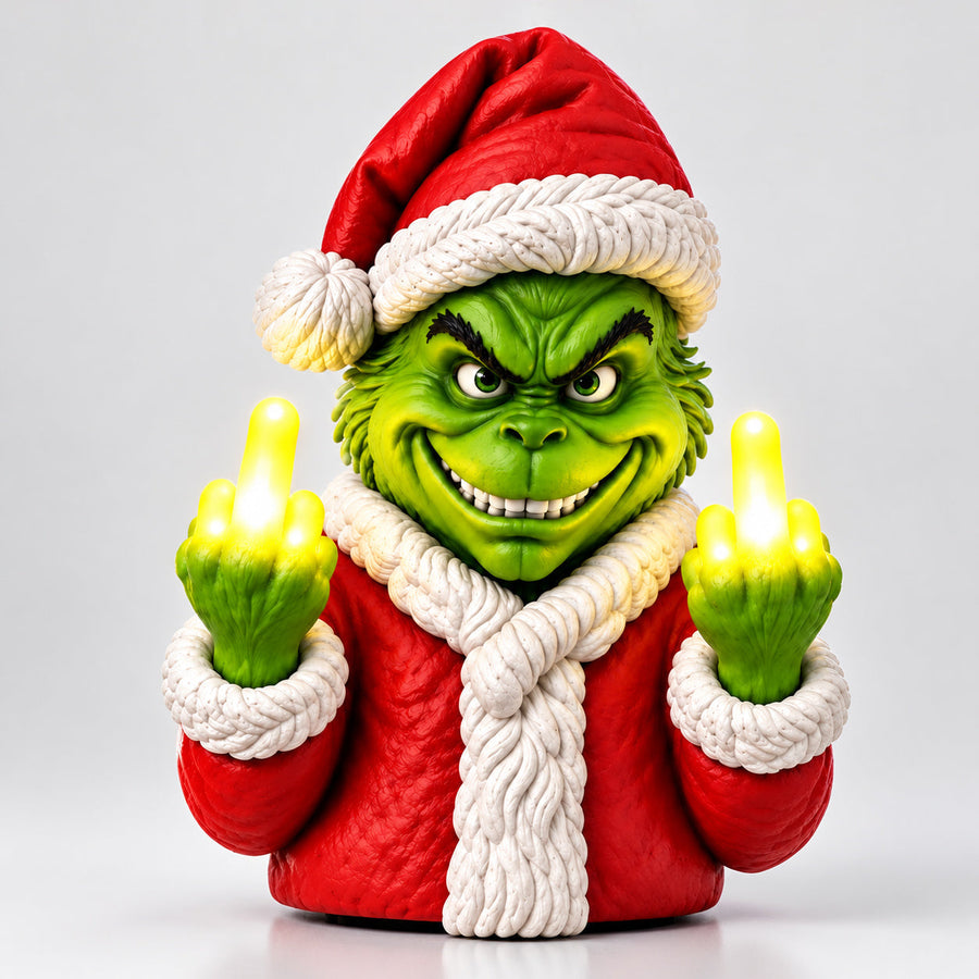 Green holiday character lamp