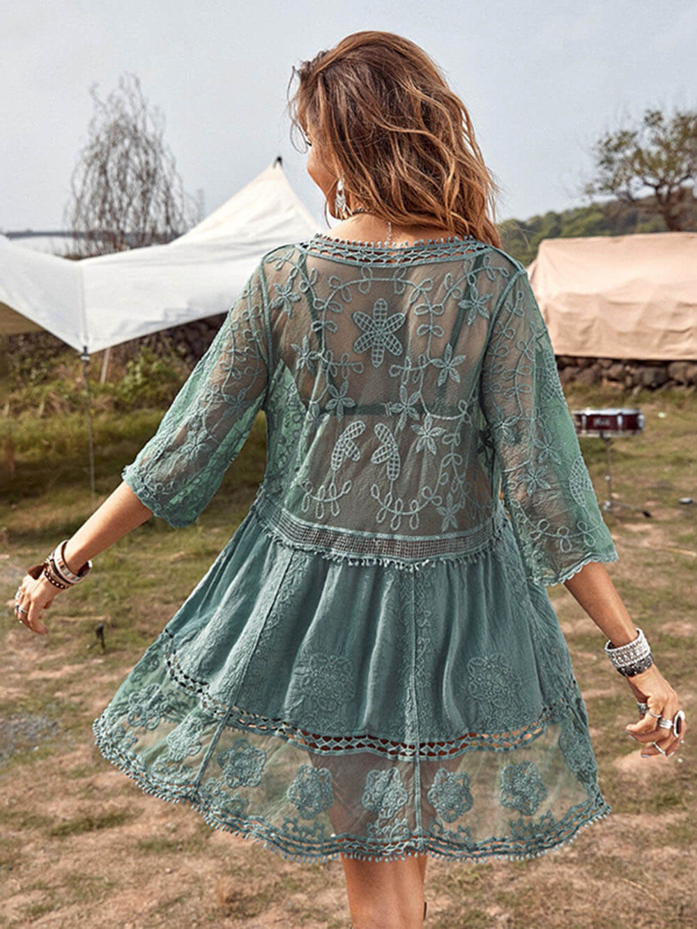 Vestido de encaje Loose