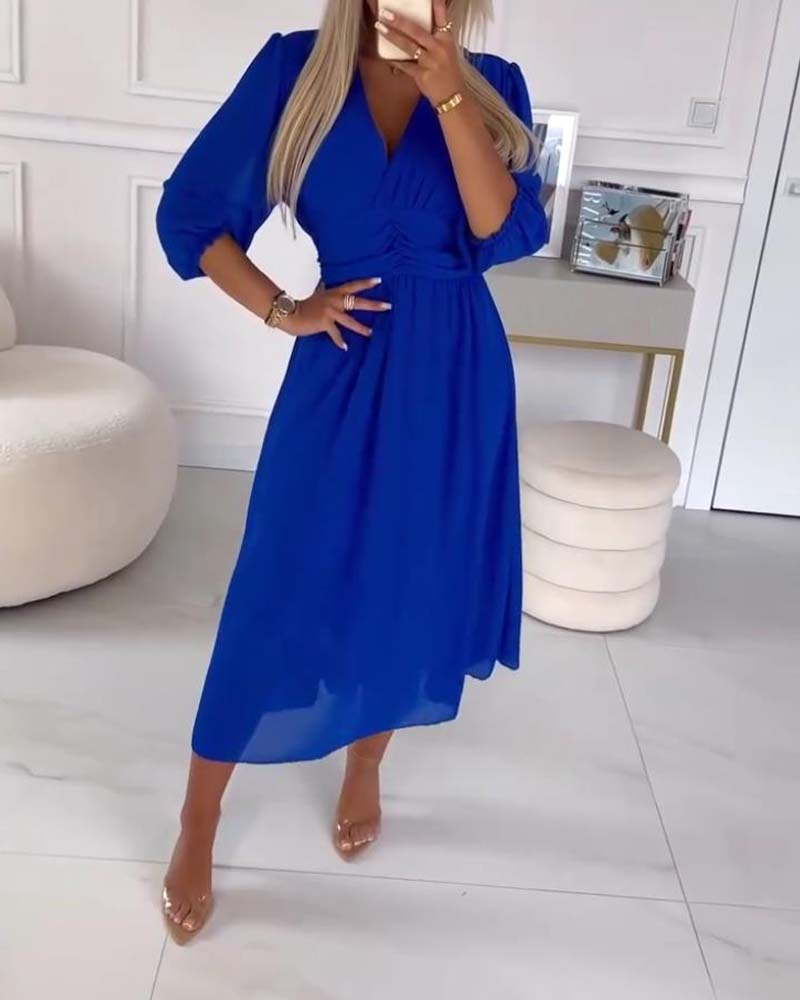 Vestido midi Mira Waisted