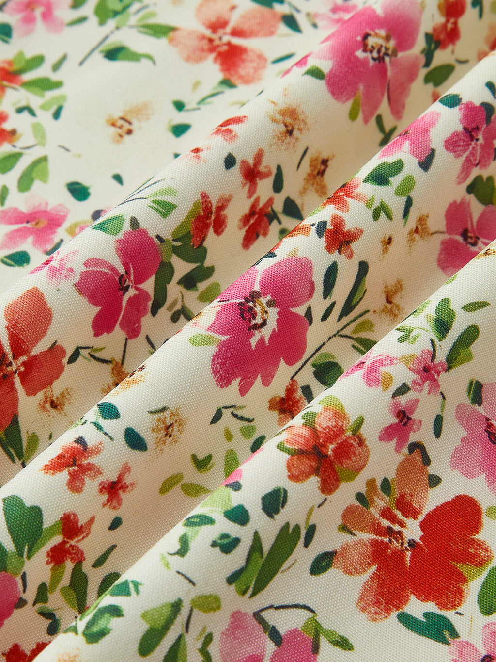Vestido midi estampado de flores