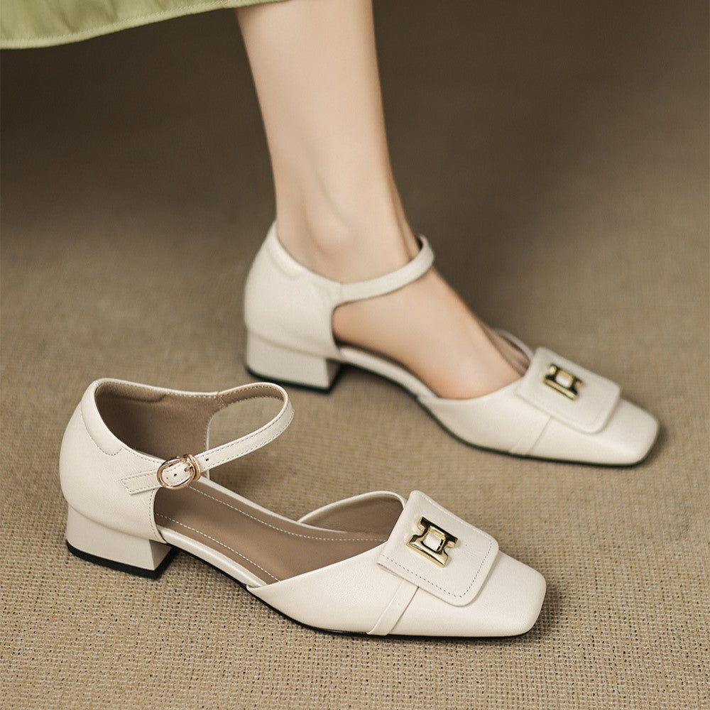 Merceditas de piel Hartley Buckled