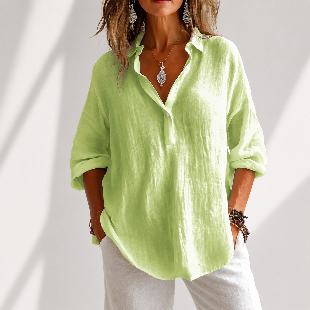 Blusa de algodón Kensington