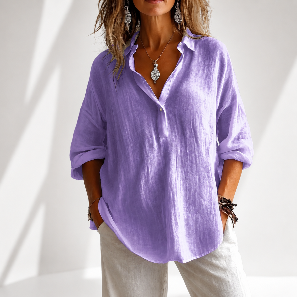 Blusa de algodón Kensington