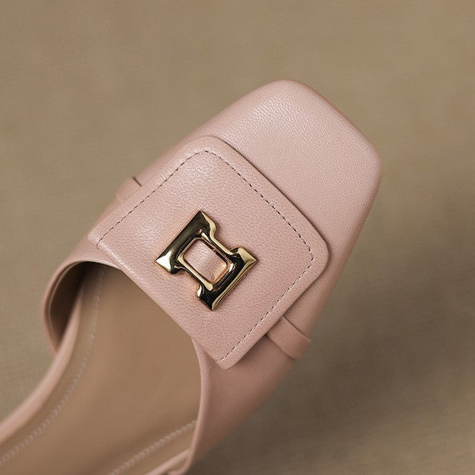 Merceditas de piel Hartley Buckled