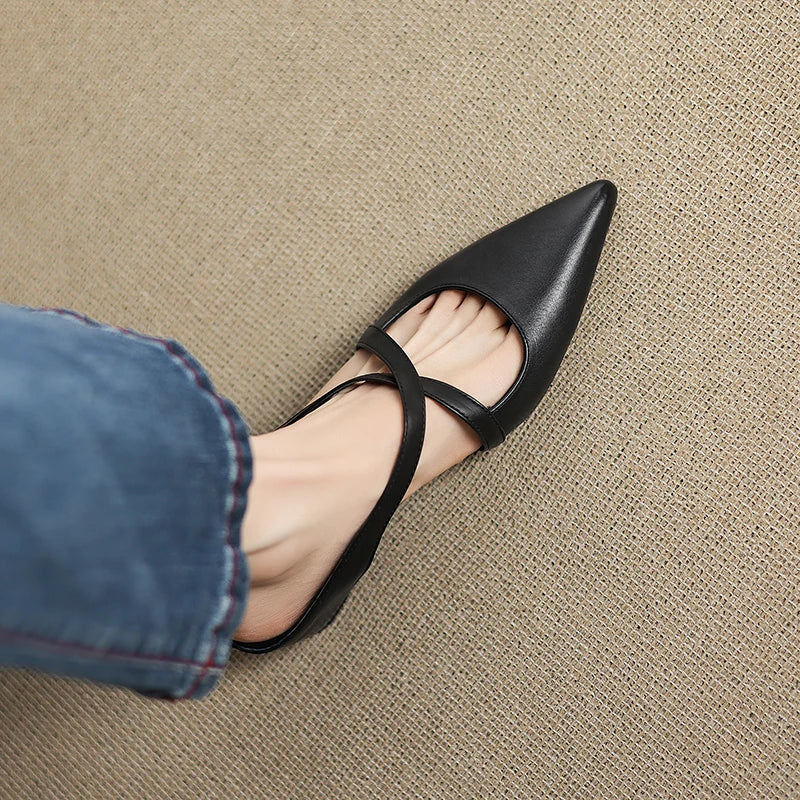 Mules de piel Goldie