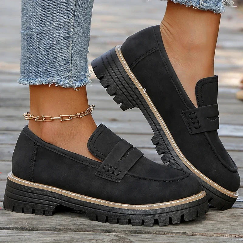 Mocasines de ante con plataforma Bromley