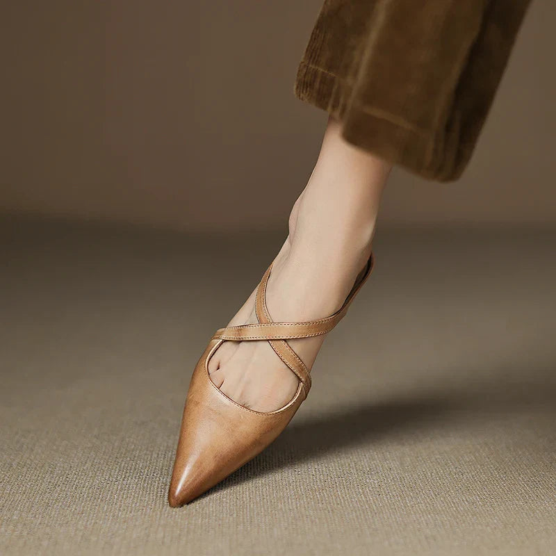Mules de piel Goldie