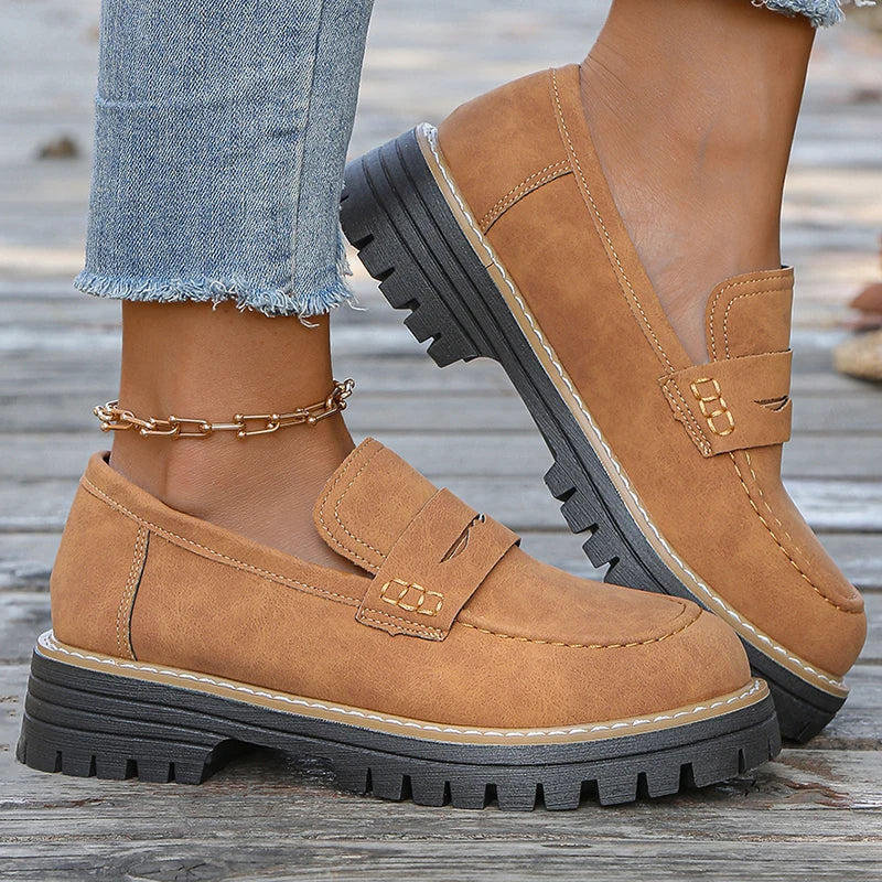 Mocasines de ante con plataforma Bromley