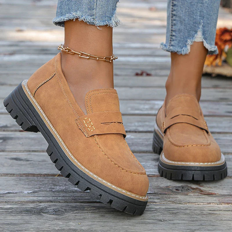 Mocasines de ante con plataforma Bromley