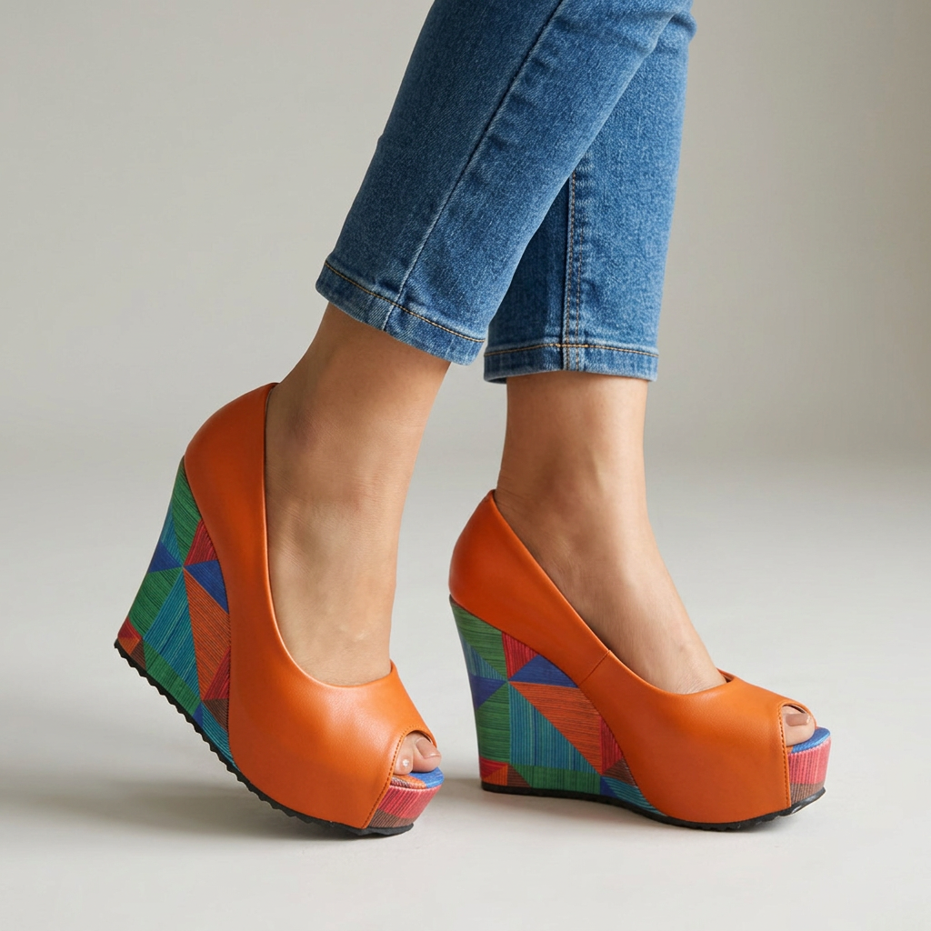 Sandalias de cuña Nina