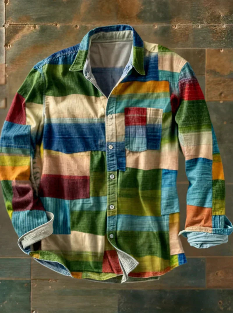 Jersey de punto Leo Patchwork