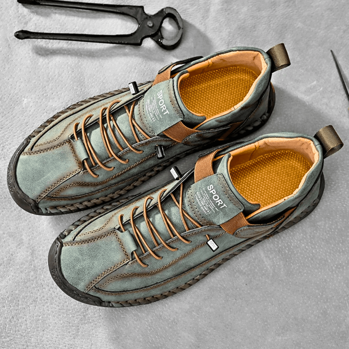 Zapatillas de piel Hutton Artisan