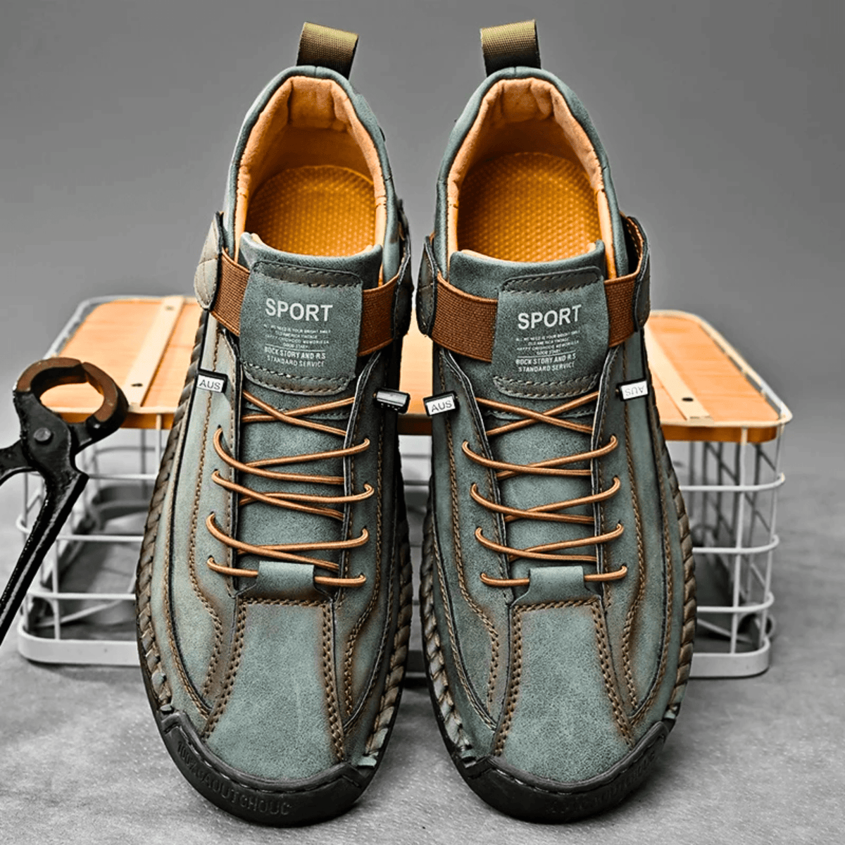 Zapatillas de piel Hutton Artisan