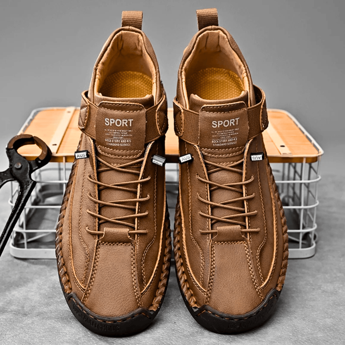 Zapatillas de piel Hutton Artisan