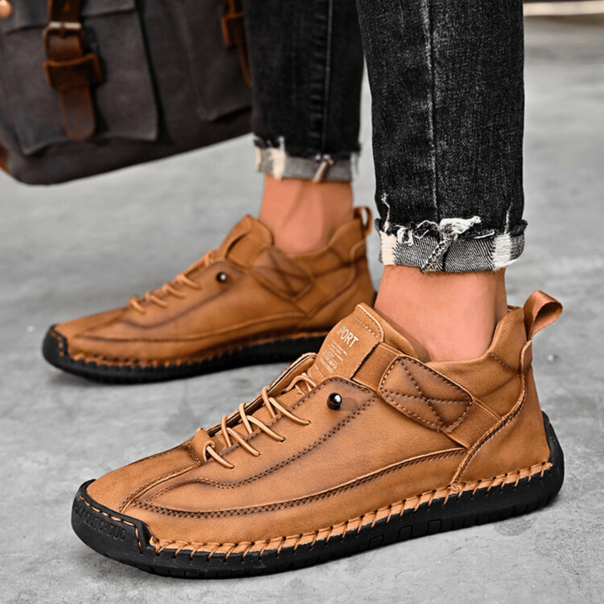 Zapatillas de piel Hutton Artisan