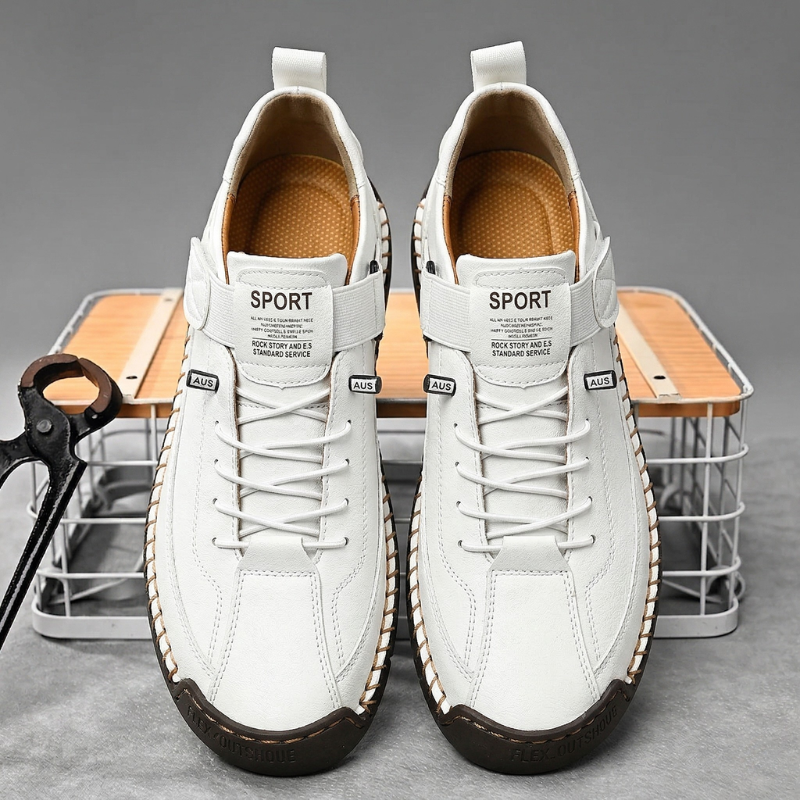 Zapatillas hecho a mano de piel Calder